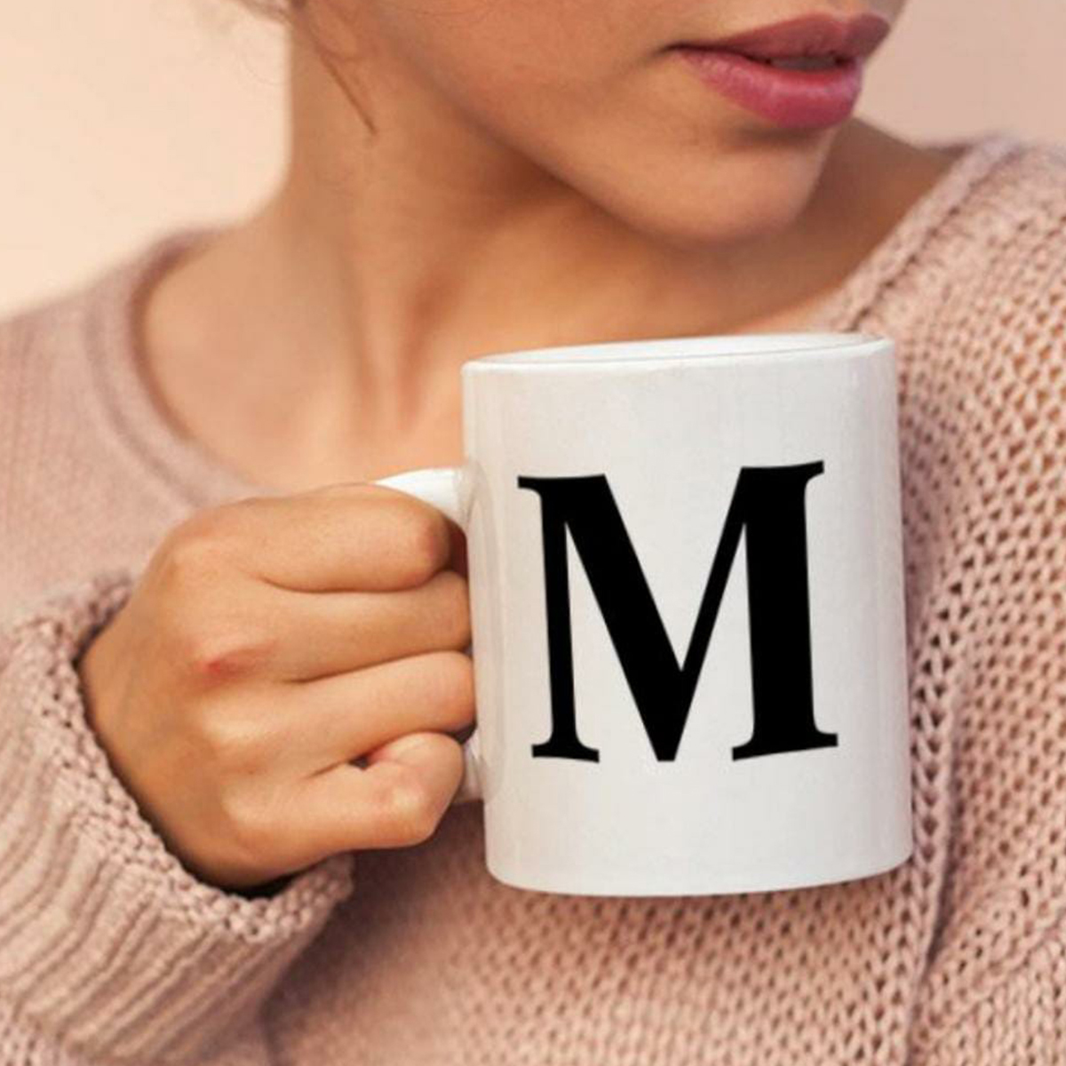Personalized Name Letter Art Mug